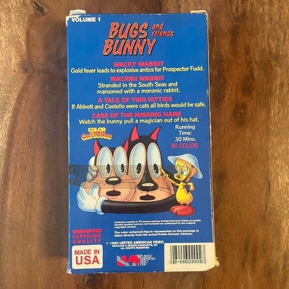 Bugs Bunny & Friends Wackiki Wabbit Cartoon 1990 30 Min VHS Kids Animation - Picture 4 of 5